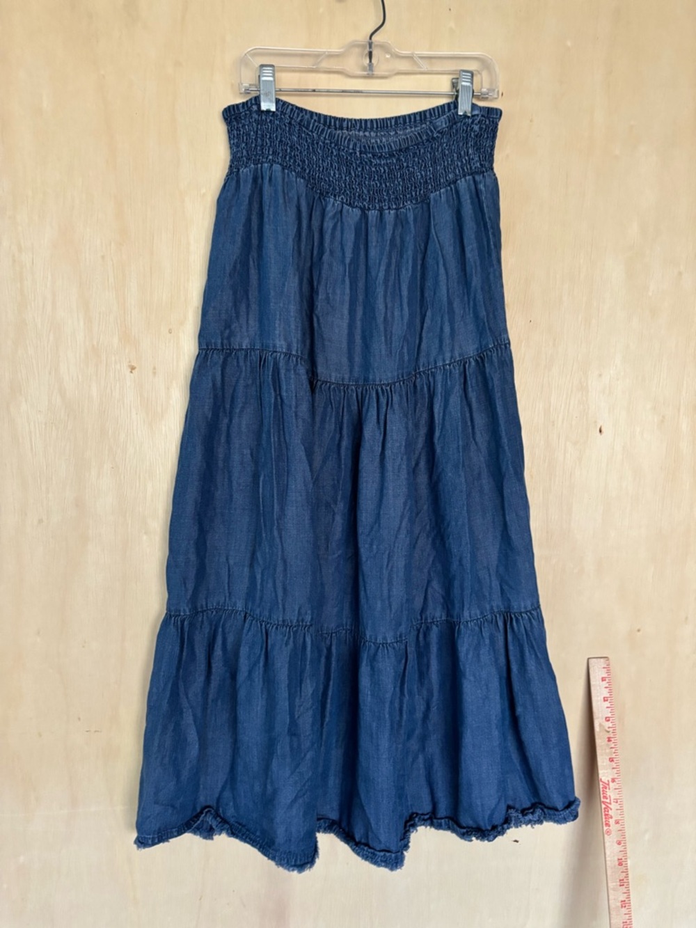Derek Heart Indigo Tiered Maxi Skirt - Picture 2 of 8